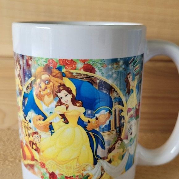 Disney Set of 2 Collectible Coffee Mugs, Beauty and the Beast full sized cups - Picture 13 of 16